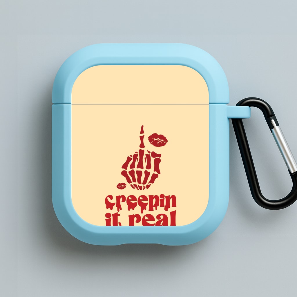 Creepin It Real Blue AirPods Case