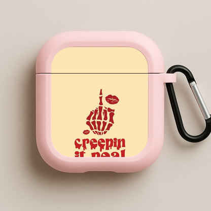 Creepin It Real Pink AirPods Case