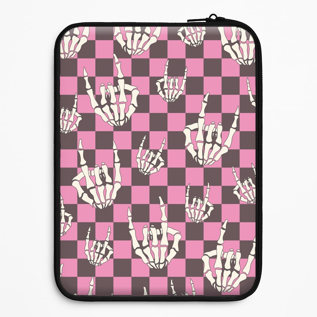 Rock On Skeleton Laptop Sleeve