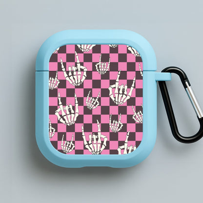 Rock On Skeleton Blue AirPods Case
