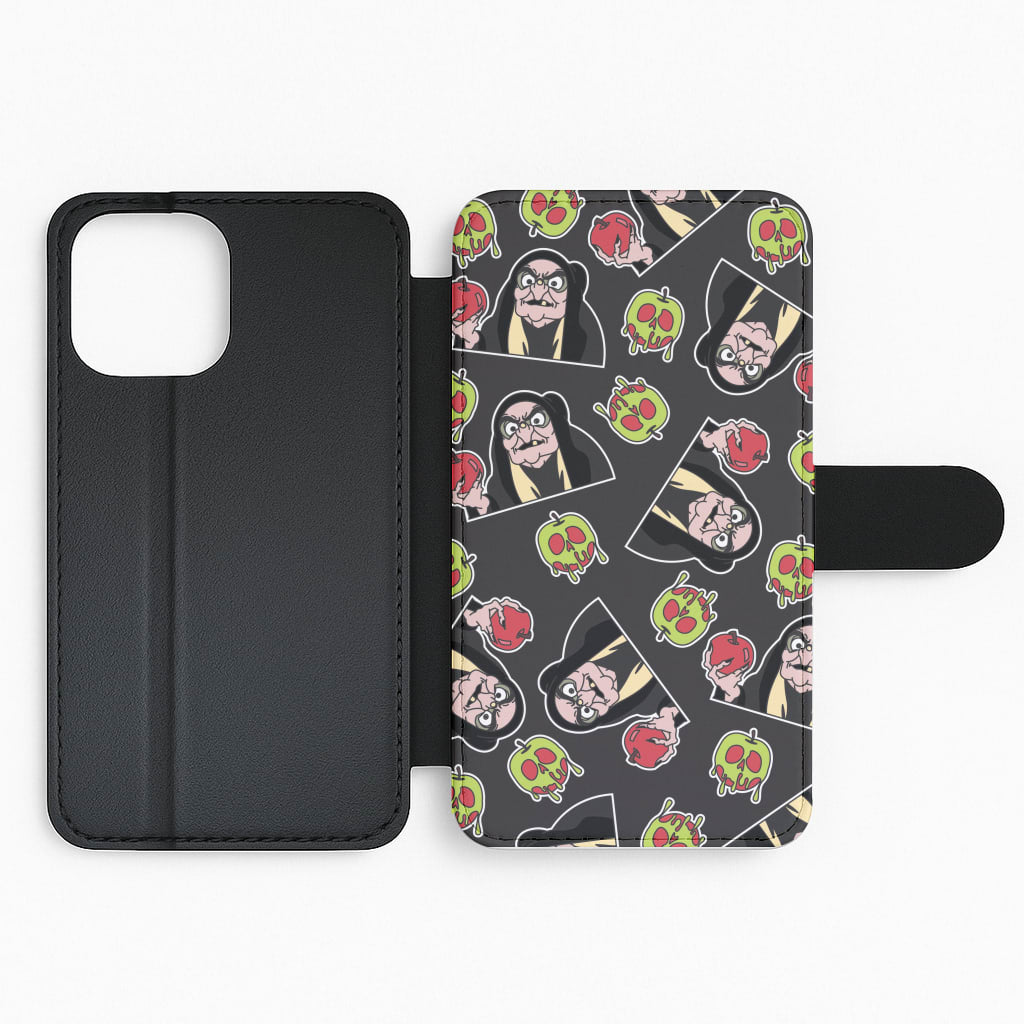 Witch Pattern Flip Phone Case