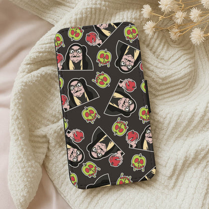 Witch Pattern Wallet Phone Case
