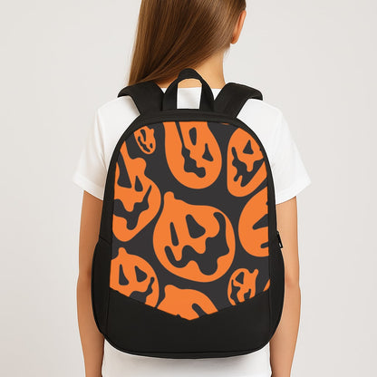 Pumpkin Pattern Large School Bag