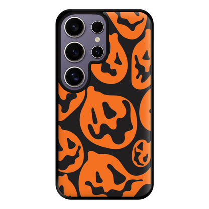 Pumpkin Pattern Phone Case for Galaxy S25 Ultra