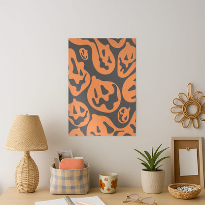 Pumpkin Pattern Art Print