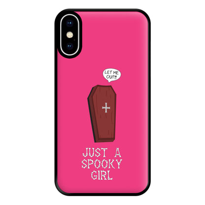 Just A Spooky Girl Phone Case for iPhone XS Max