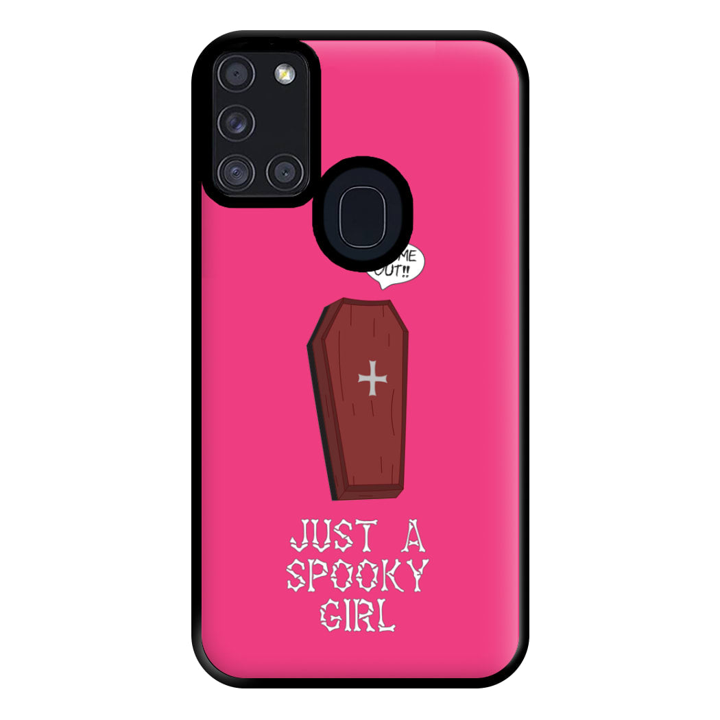 Just A Spooky Girl Phone Case for Galaxy A21s