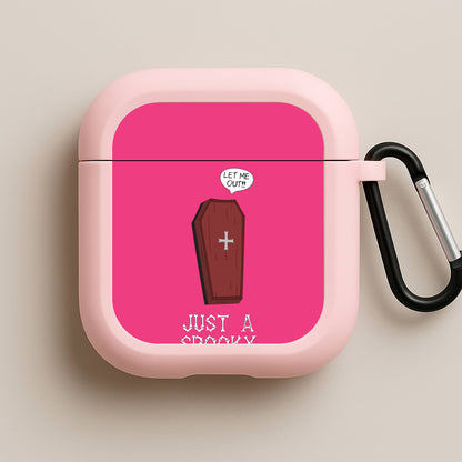 Just A Spooky Girl Pink AirPods Case