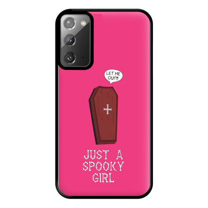 Just A Spooky Girl Phone Case for Galaxy Note 20 Ultra