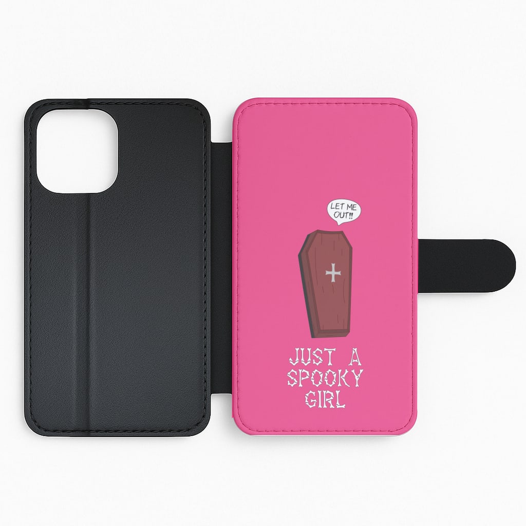 Just A Spooky Girl Flip Phone Case