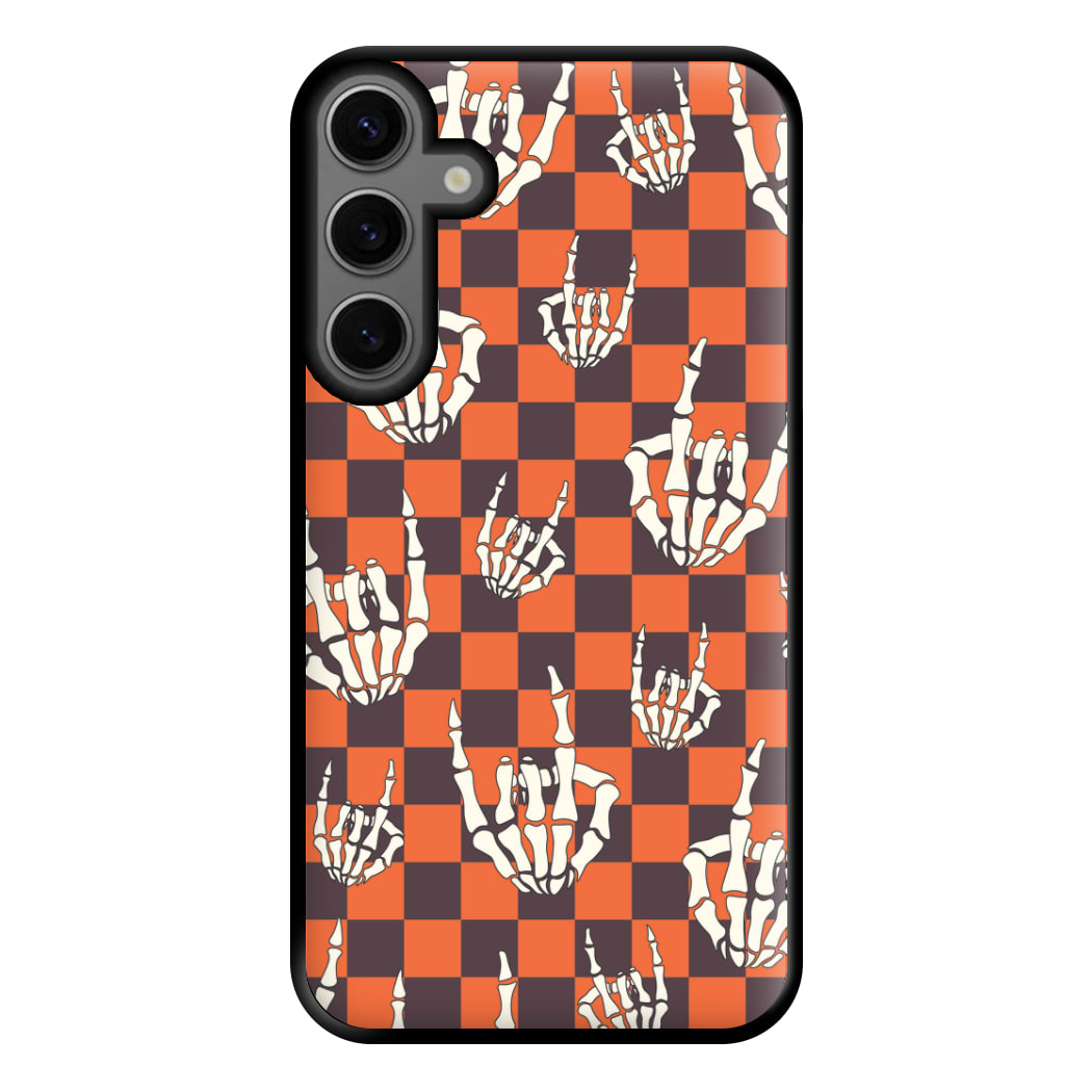 Rock On Skeleton Orange Phone Case for Galaxy S23FE