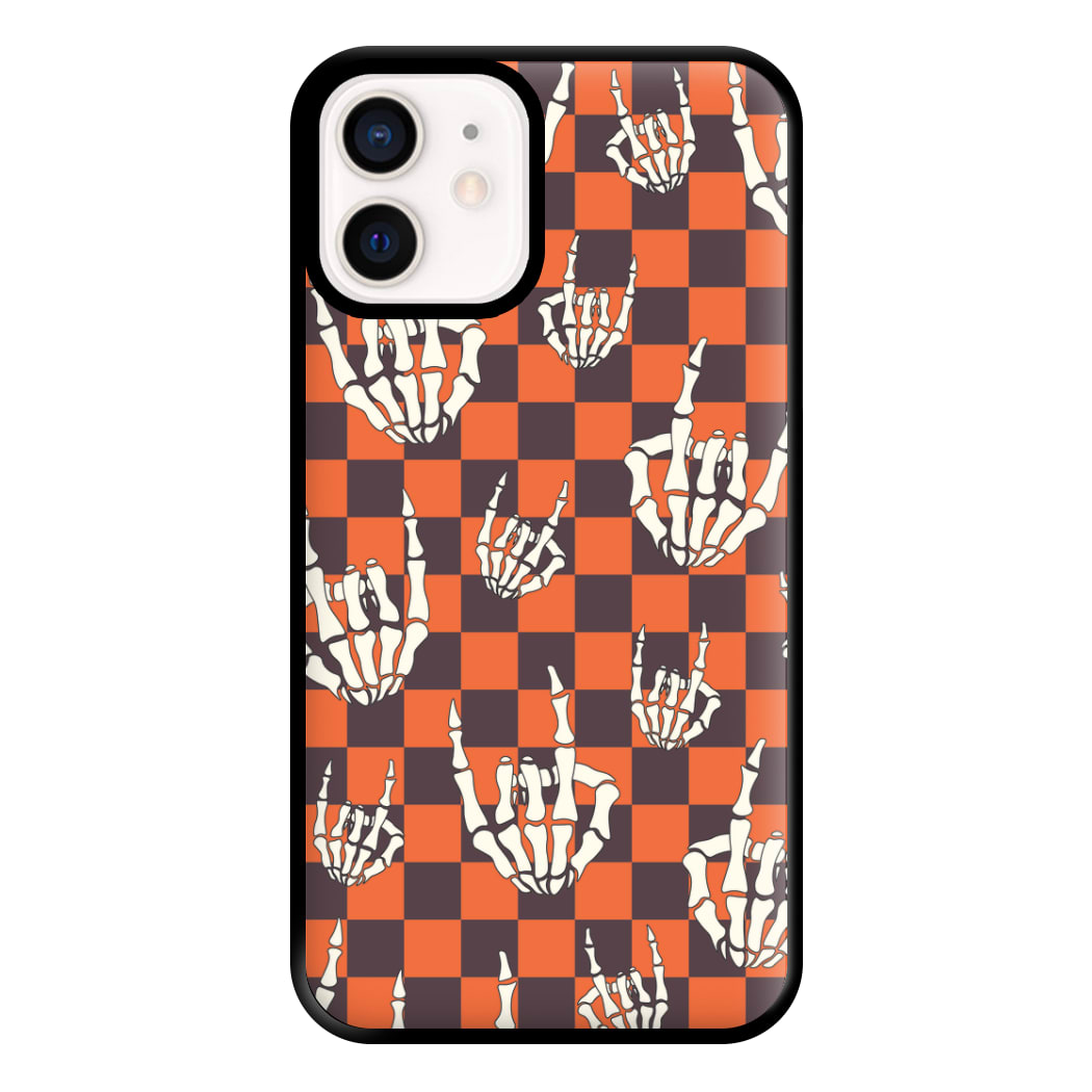 Rock On Skeleton Orange Phone Case for iPhone 12 Mini