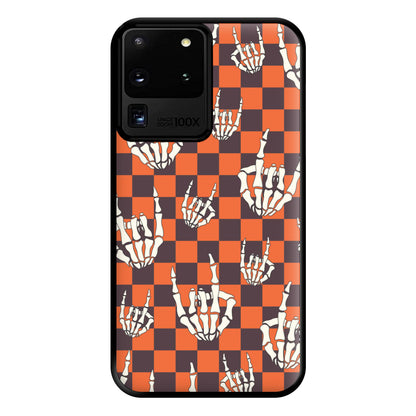 Rock On Skeleton Orange Phone Case for Galaxy S20 Ultra