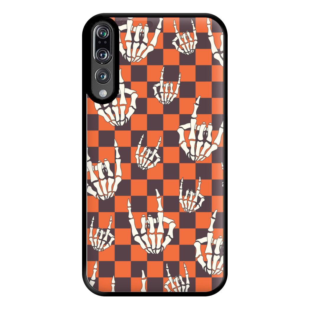 Rock On Skeleton Orange Phone Case for Huawei P20 Pro