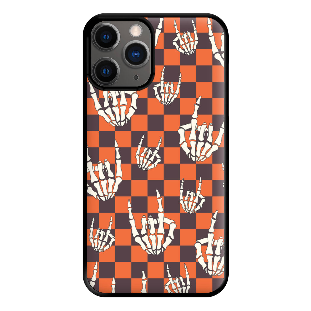 Rock On Skeleton Orange Phone Case for iPhone 12 Pro Max