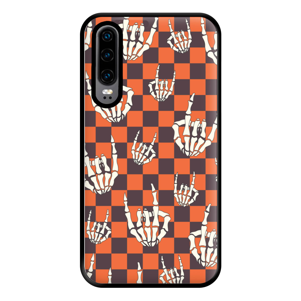 Rock On Skeleton Orange Phone Case for Huawei P30