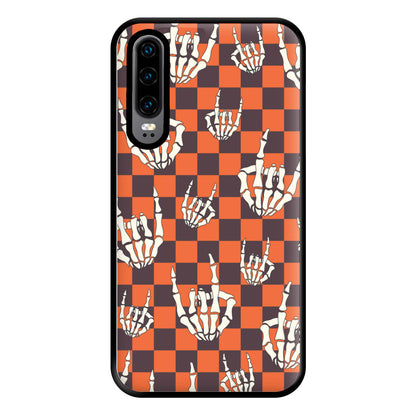 Rock On Skeleton Orange Phone Case for Huawei P30