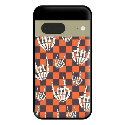 Rock On Skeleton Orange Phone Case for Google Pixel 7a