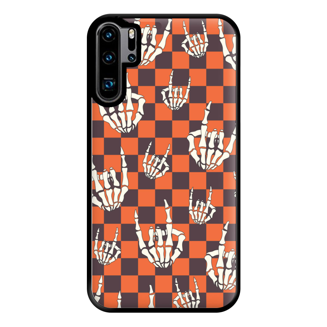 Rock On Skeleton Orange Phone Case for Huawei P30 Pro