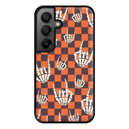 Rock On Skeleton Orange Phone Case for Google Pixel 8