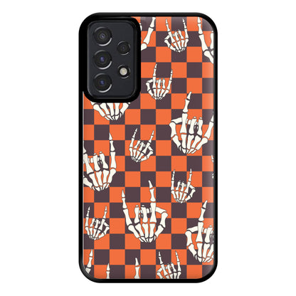 Rock On Skeleton Orange Phone Case for Galaxy A52 / A52s