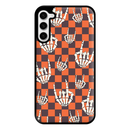 Rock On Skeleton Orange Phone Case for Galaxy S23 Plus