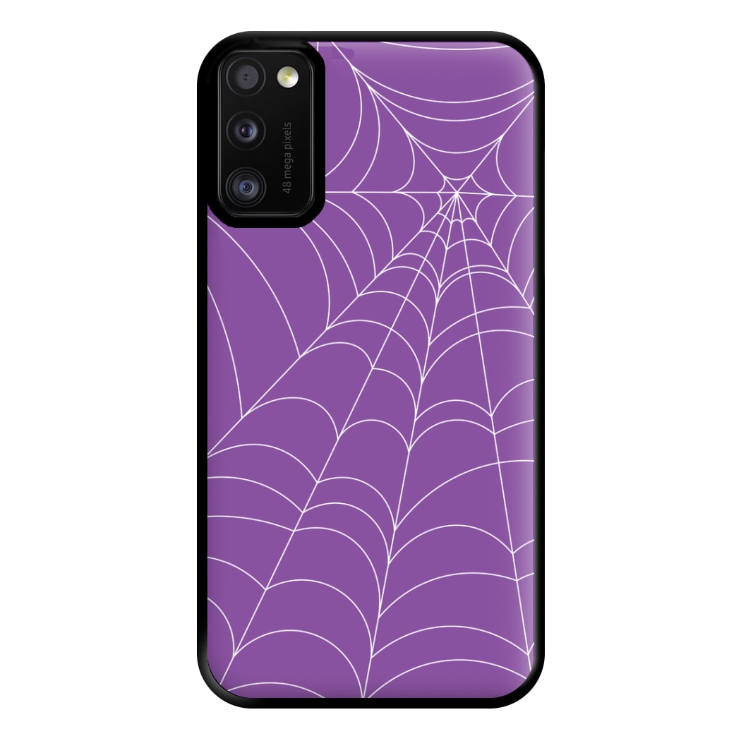 Purple Cobweb Pattern Phone Case for Galaxy A41