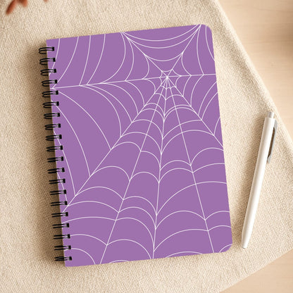 Purple Cobweb Pattern Notepad