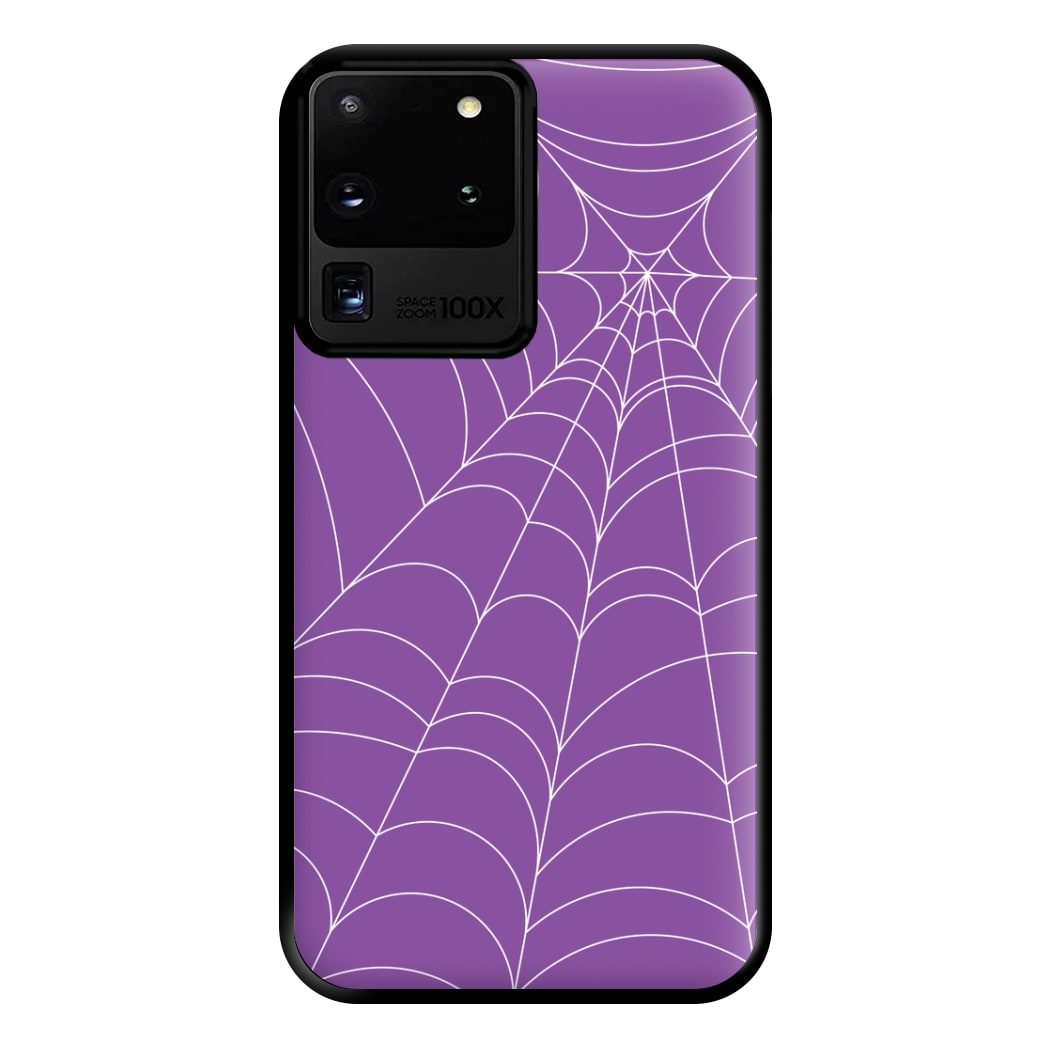 Purple Cobweb Pattern Phone Case for Galaxy S20 Ultra