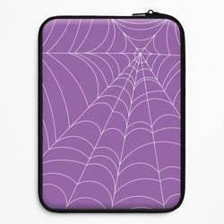 Purple Cobweb Pattern Universal Laptop Sleeve