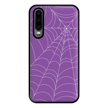 Purple Cobweb Pattern Phone Case for Huawei P30