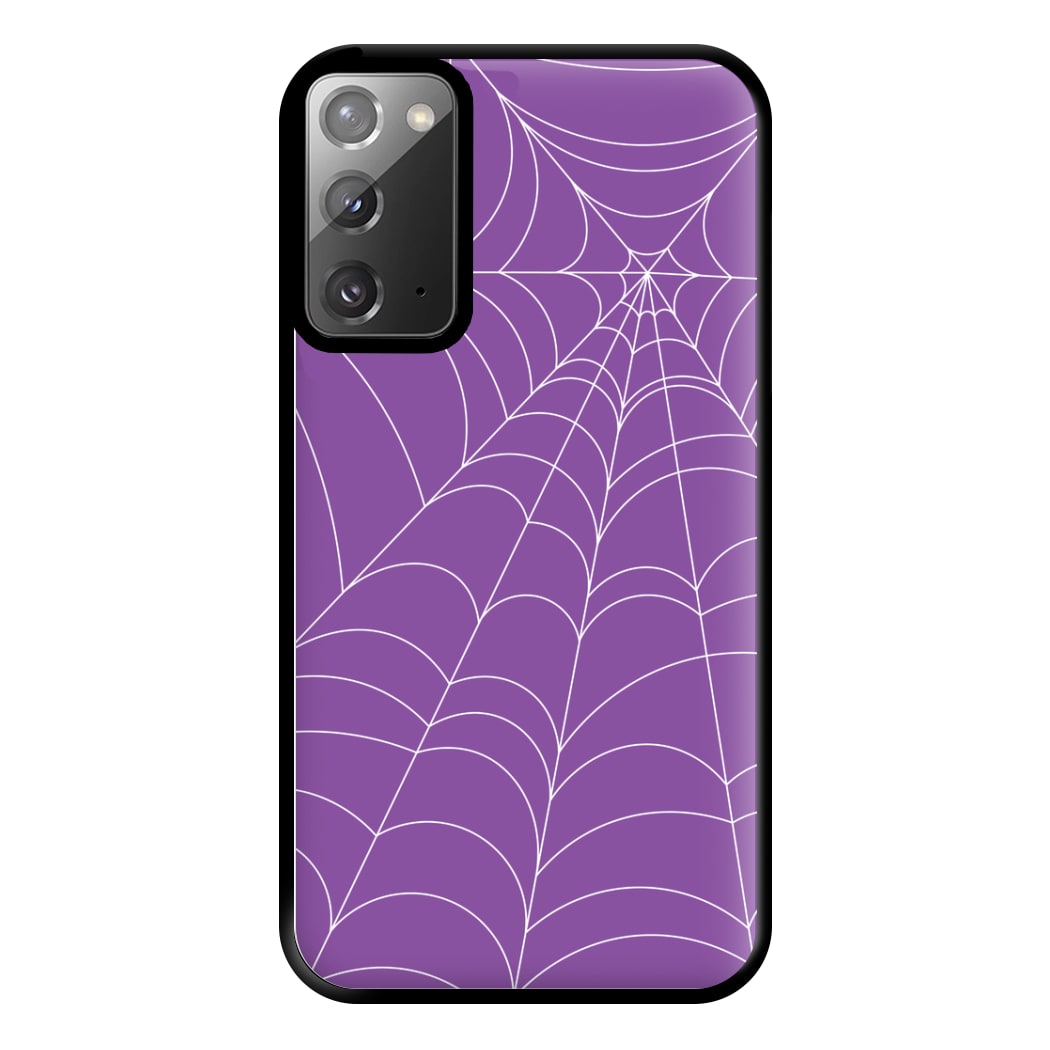 Purple Cobweb Pattern Phone Case for Galaxy Note 20 Ultra