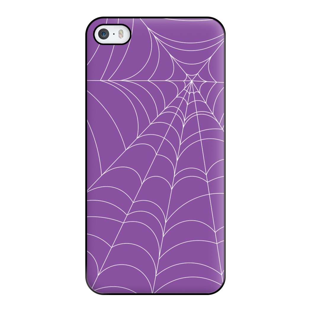 Purple Cobweb Pattern Phone Case for iPhone 5 / 5s / SE 2016