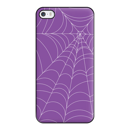 Purple Cobweb Pattern Phone Case for iPhone 5 / 5s / SE 2016