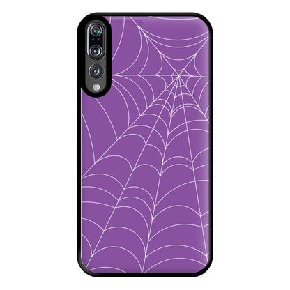 Purple Cobweb Pattern Phone Case for Huawei P20 Pro