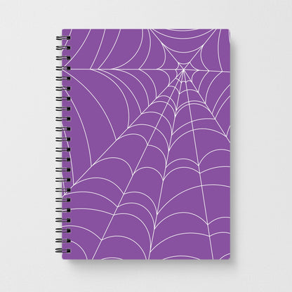 Purple Cobweb Pattern Notebook