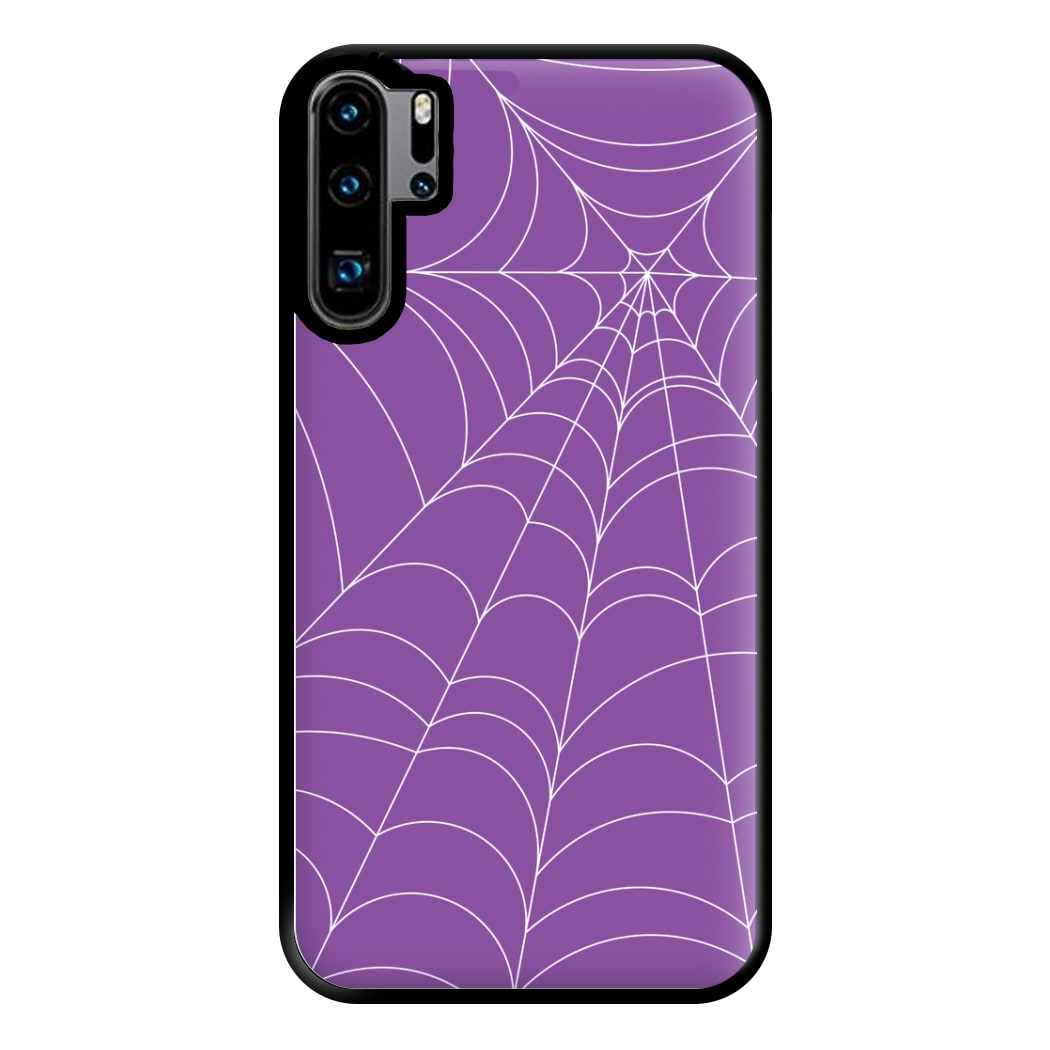 Purple Cobweb Pattern Phone Case for Huawei P30 Pro