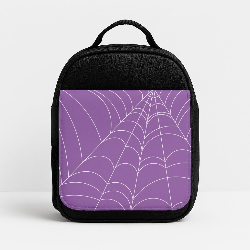 Purple Cobweb Pattern Insulated Lunchbox
