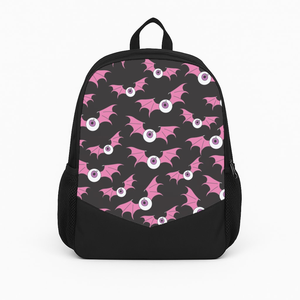 Bat Eye Pattern Backpack