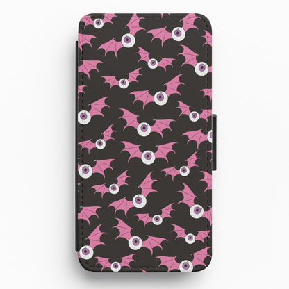 Bat Eye Pattern Flip / Wallet Phone Case