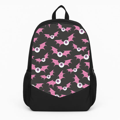 Bat Eye Pattern Large Backpack
