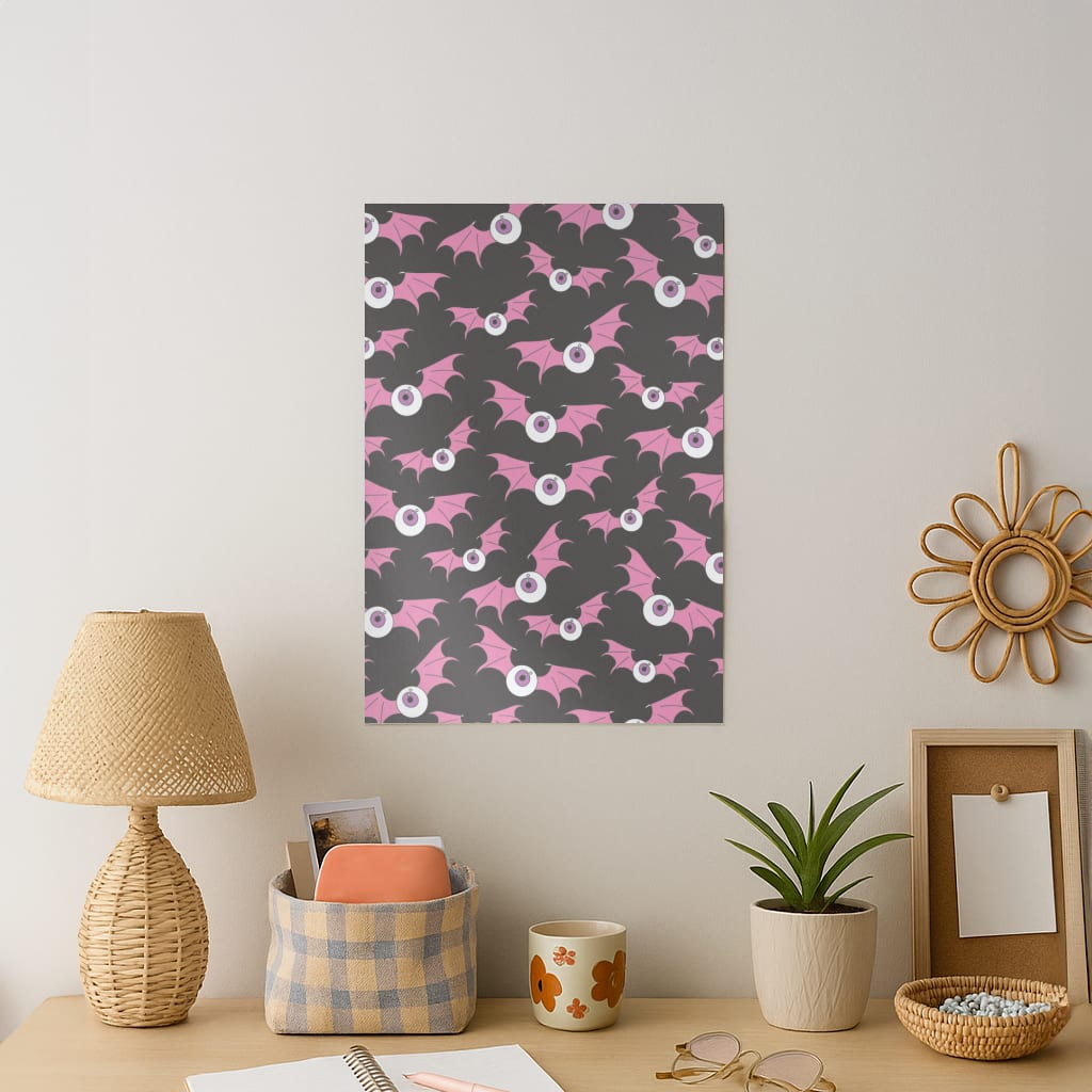 Bat Eye Pattern Art Print