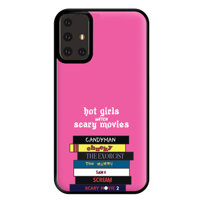 Hot Girls Watch Scary Movies Phone Case for Galaxy A71