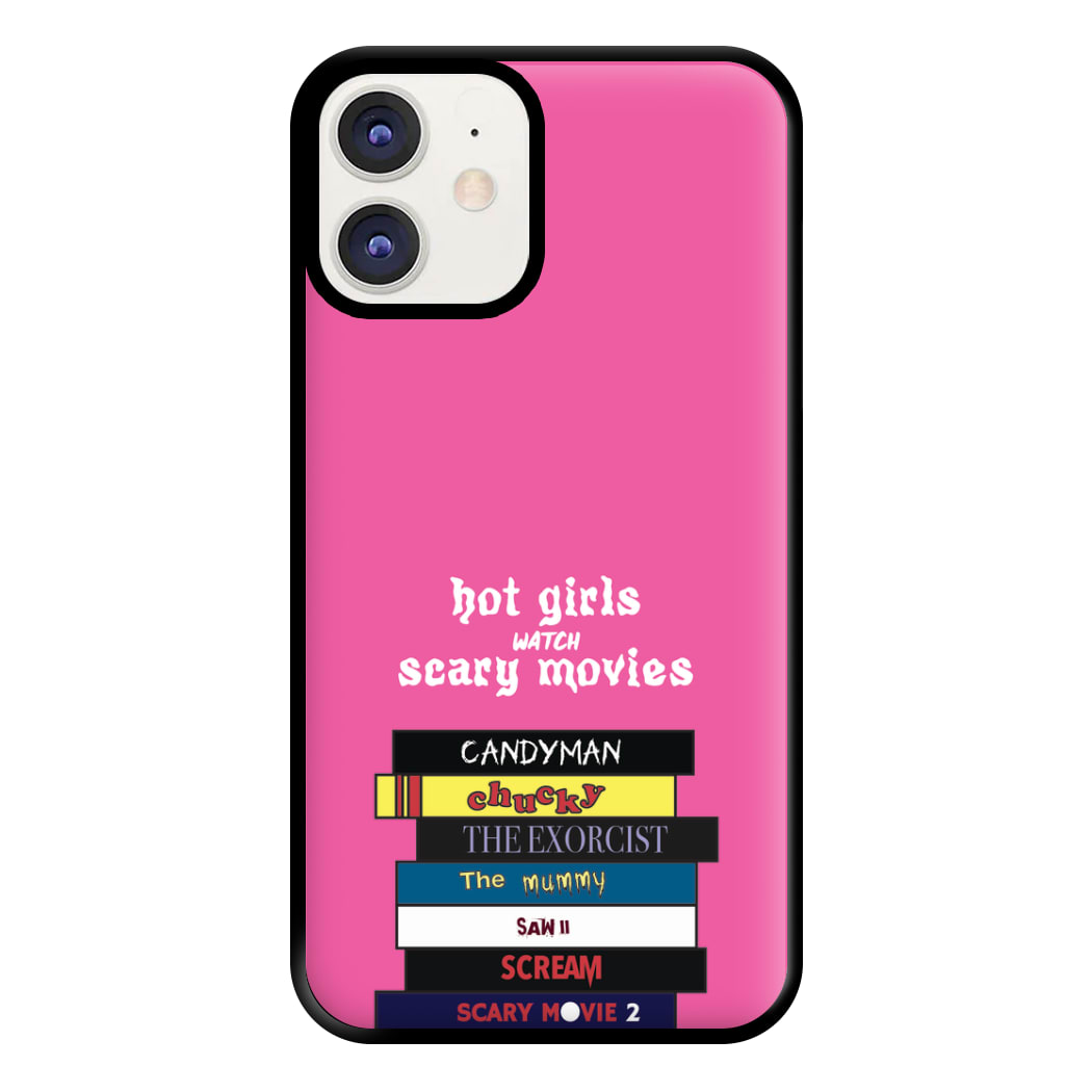 Hot Girls Watch Scary Movies Phone Case for iPhone 11