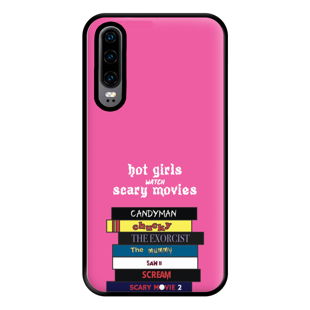 Hot Girls Watch Scary Movies Phone Case for Huawei P30