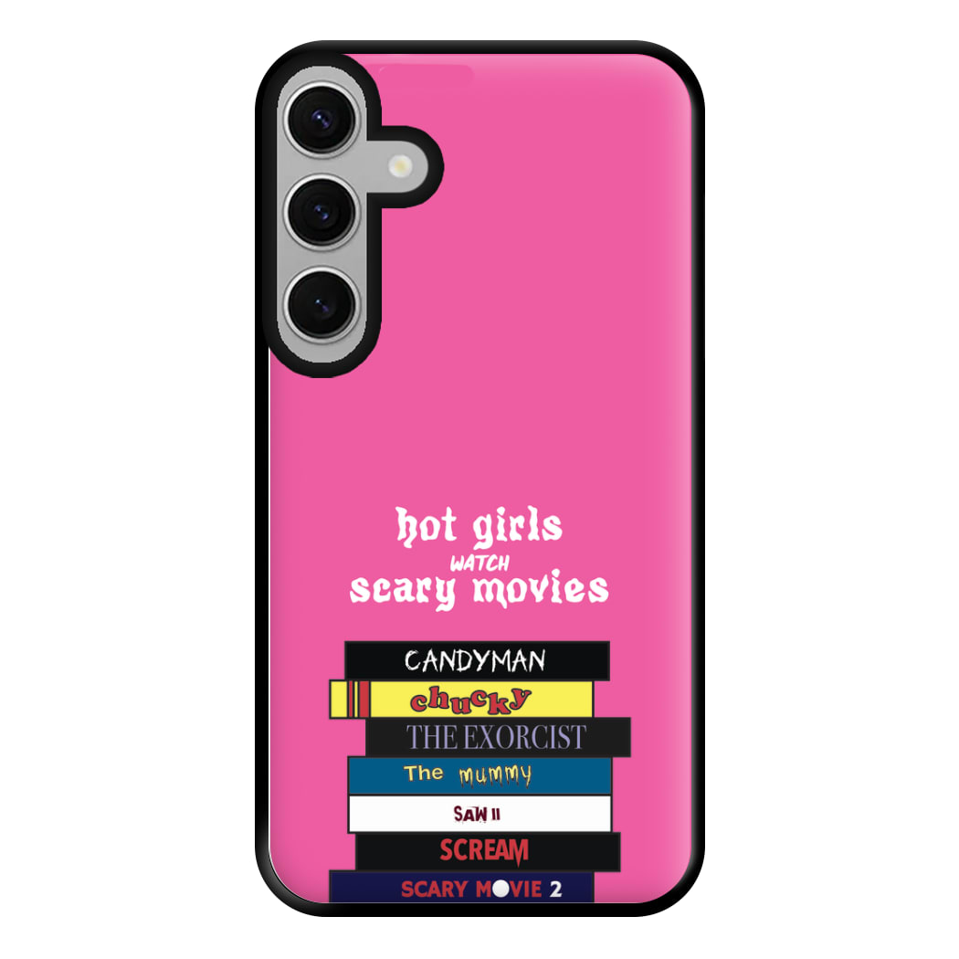 Hot Girls Watch Scary Movies Phone Case for Galaxy S24FE