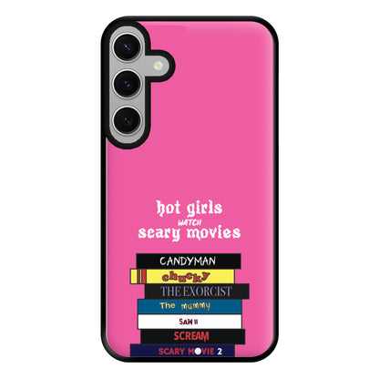 Hot Girls Watch Scary Movies Phone Case for Galaxy S24FE