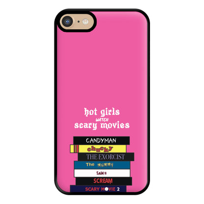 Hot Girls Watch Scary Movies Phone Case for iPhone 6 / 7 / 8 / SE