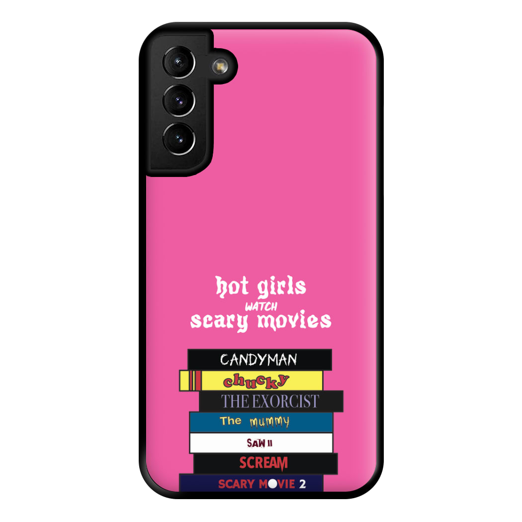 Hot Girls Watch Scary Movies Phone Case for Galaxy S21 Plus