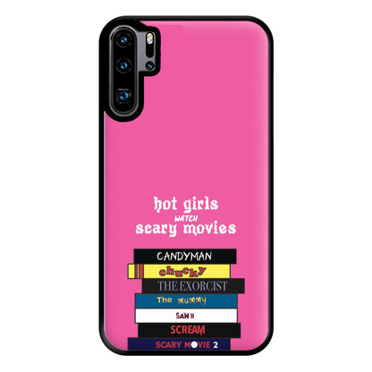 Hot Girls Watch Scary Movies Phone Case for Huawei P30 Pro